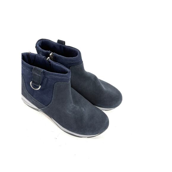 Easy Spirit Elton Boots 8 NWOT Navy Blue Water Resistant Ankle Booties Comfort - Picture 6 of 6